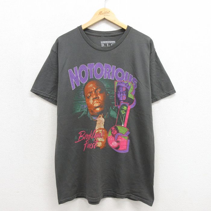 半袖Tシャツ ノトーリアスBIGプリント グレー メンズL相当 | 古着