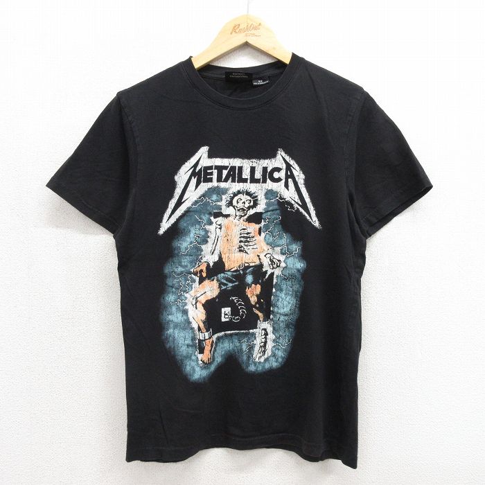 メタリカ 半袖Tシャツ ブラック メンズM相当 | 古着