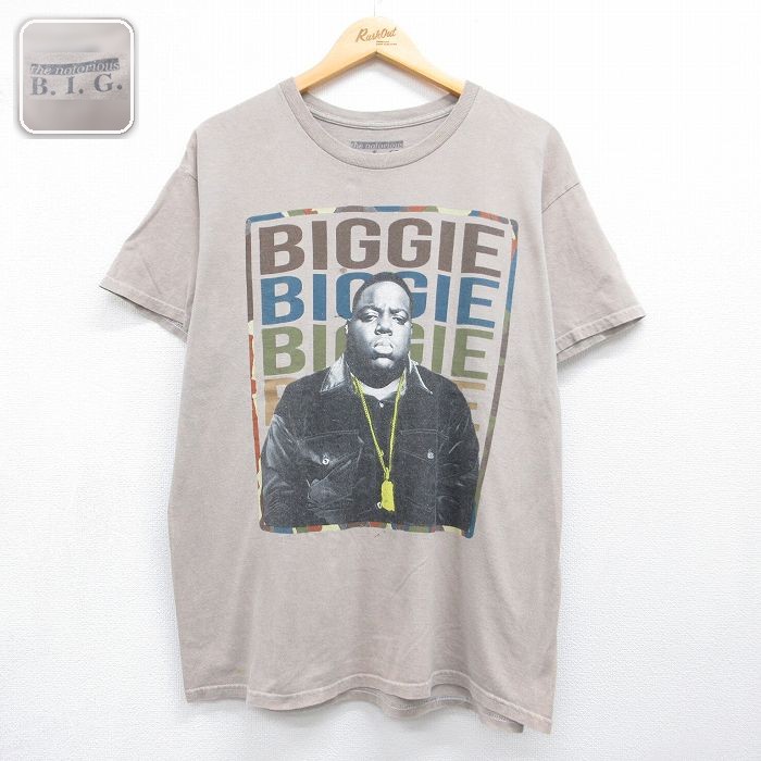 半袖Tシャツ ノトーリアスBIGプリント ベージュ メンズL相当 | 古着