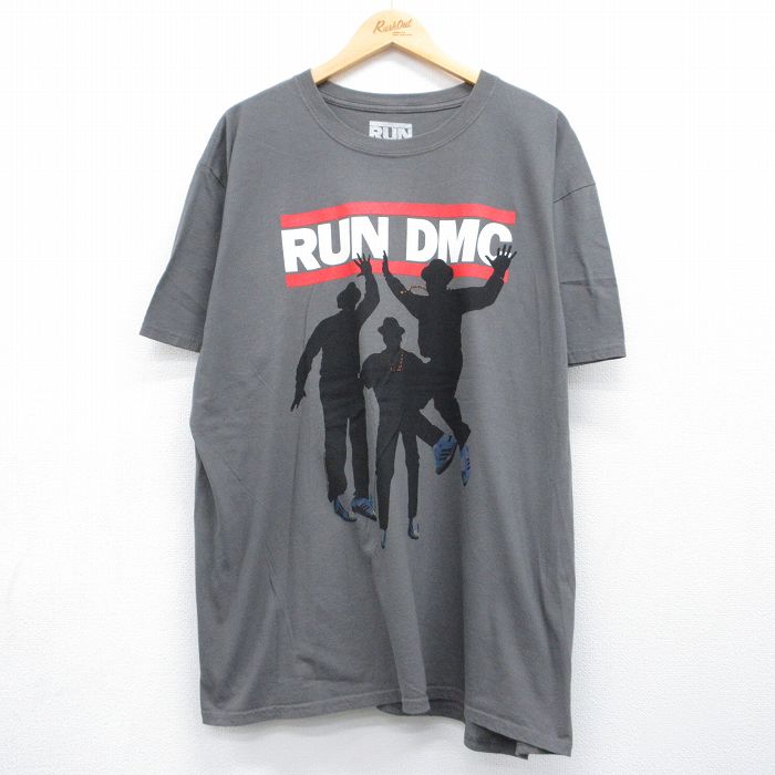 半袖Tシャツ RUN DMCプリント グレー メンズXL相当 | 古着