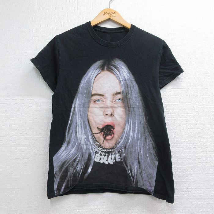 ビリーアイリッシュ 半袖Tシャツ ブラック メンズS相当 | 古着
