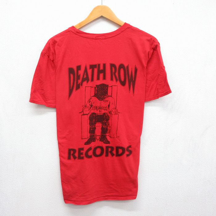 半袖Tシャツ デスロウレコード レッド メンズL相当 | 古着