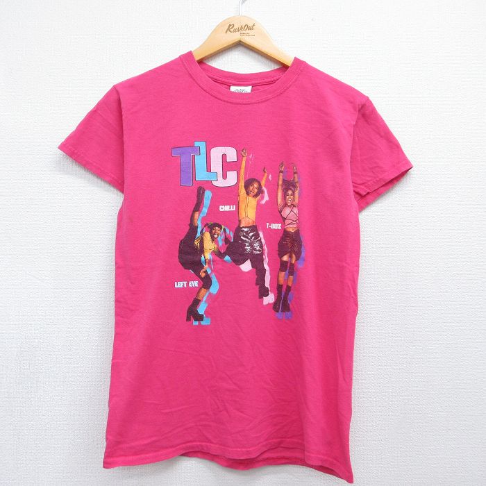 クロスカラーズ 半袖Tシャツ TLC ピンク メンズS相当 | 古着