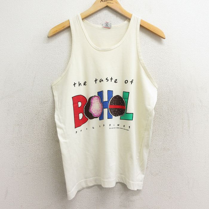 90s タンクトップ BHL ホワイト M | 古着
