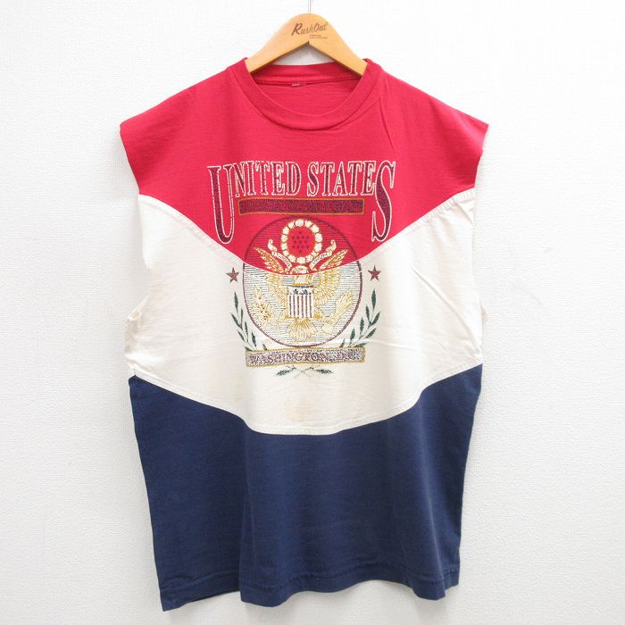 90s ノースリーブTシャツ ワシントンDC レッド XL | 古着