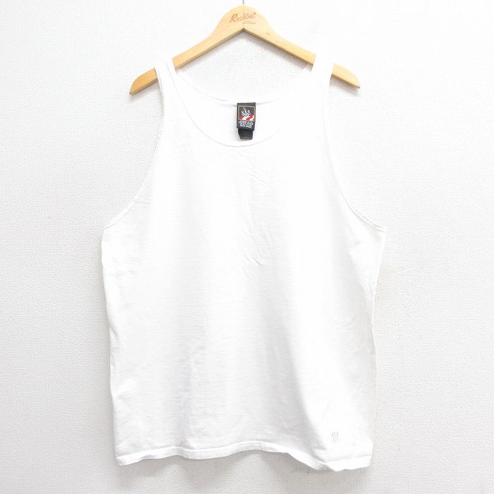 XL★古着 ビンテージ タンクトップ メンズ 90年代 90s USAオリンピック USA製 白 ホワイト 25may27 中古