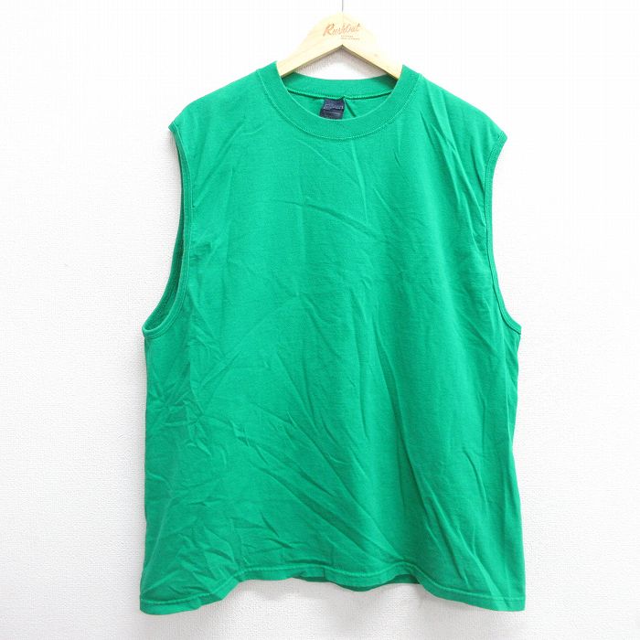 ベーシックエディションズ 90s ノースリーブTシャツ グリーン XL | 古着