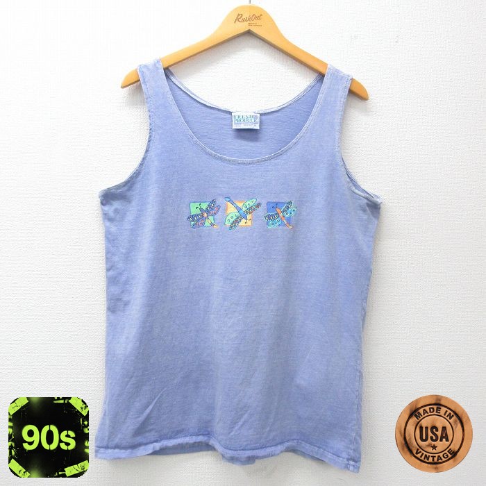 【50%OFF】90s タンクトップ 虫 パープル L | 古着
