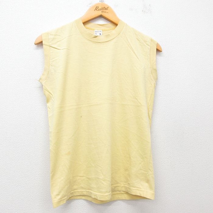 JCペニー 80s ノースリーブTシャツ イエロー M | 古着