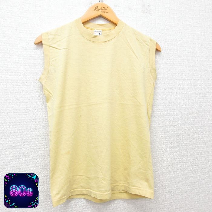 【50%OFF】JCペニー 80s ノースリーブTシャツ イエロー M | 古着
