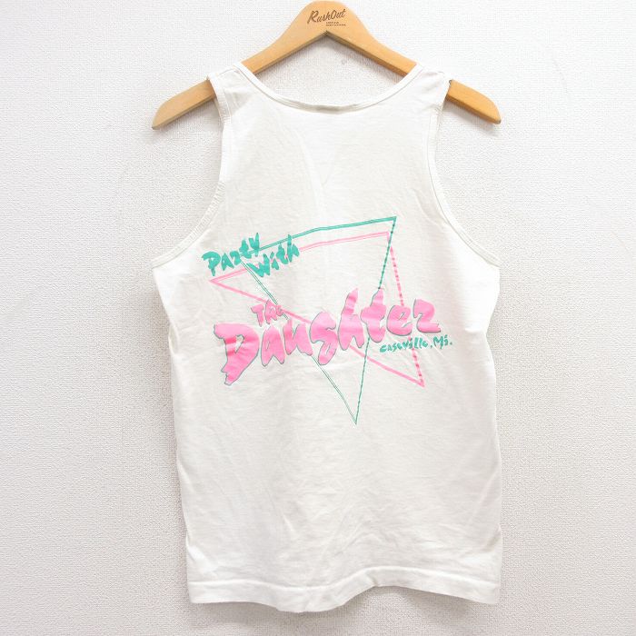 フルーツオブザルーム 80s タンクトップ Dauhtez ホワイト M | 古着