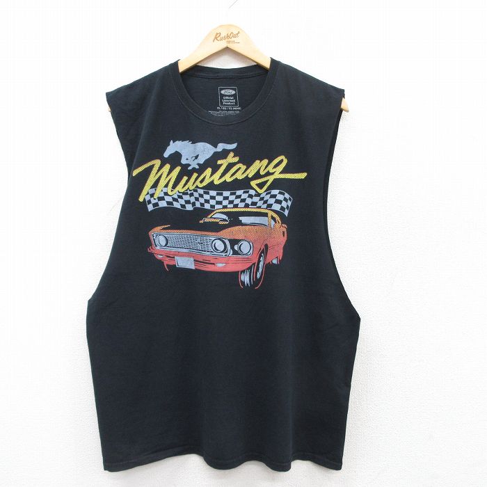フォード 90s ノースリーブTシャツ マスタング ブラック XL | 古着
