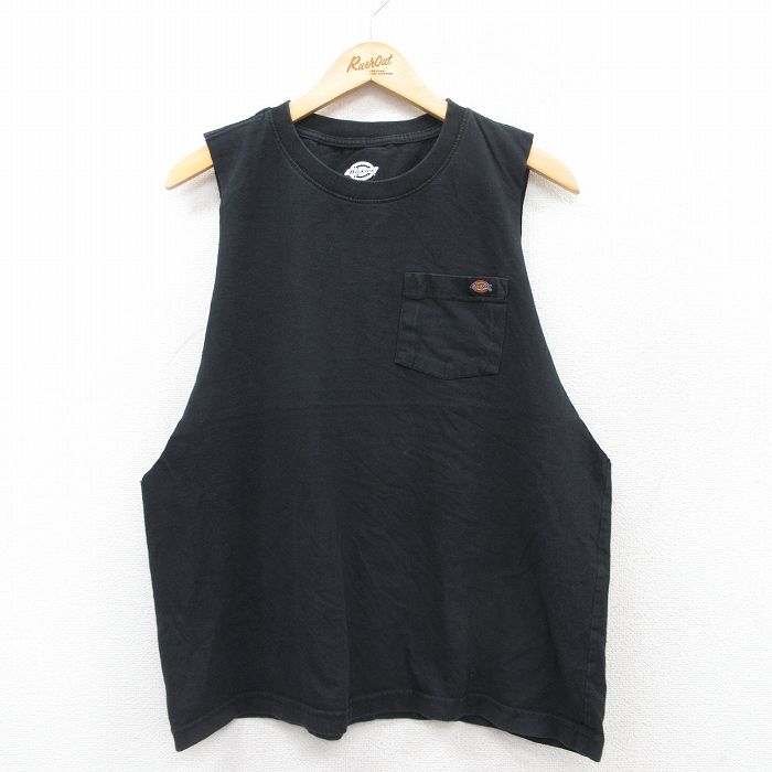 ディッキーズ ノースリーブTシャツ ワンポイント ブラック L | 古着