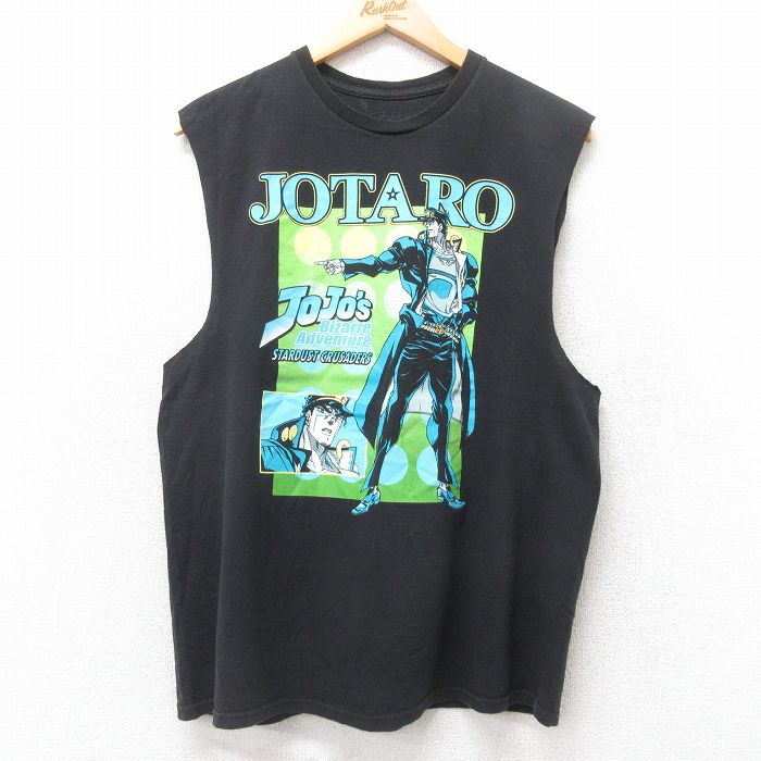 リップルジャンクション ノースリーブTシャツ ジョジョの奇妙な冒険 ブラック L | 古着