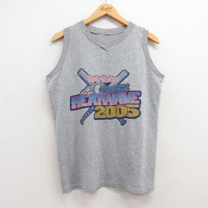 00s タンクトップ HEATWAVE グレー M | 古着
