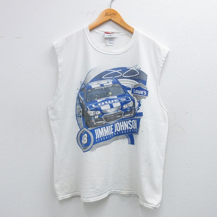 ノースリーブTシャツ ジミージョンソン ホワイト XL | 古着