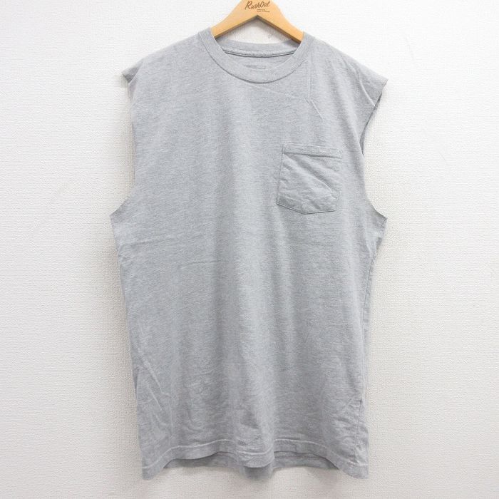 ディッキーズ ノースリーブTシャツ 胸ポケット グレー XL | 古着
