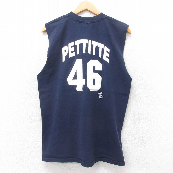 00s 半袖Tシャツ ニューヨークヤンキースプリント ネイビー L | 古着