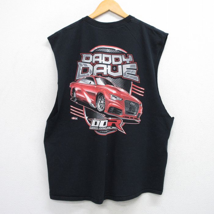 ノースリーブTシャツ ダディレイブレーシング ブラック XL | 古着