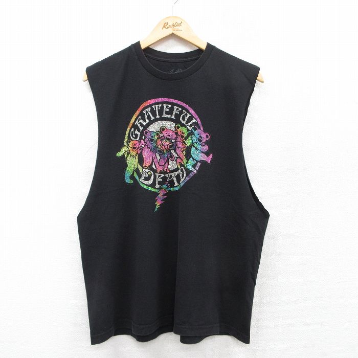 【50%OFF】グレイトフルデッド ノースリーブTシャツ ブラック XL | 古着