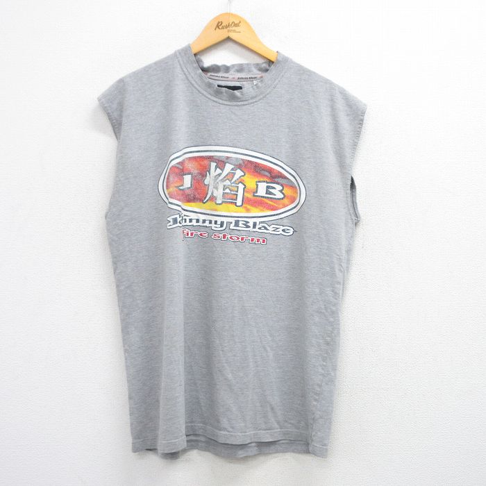 ノースリーブTシャツ ジョニーブレイズ グレー XL | 古着