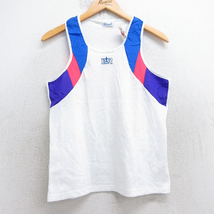 S★古着 ビンテージ タンクトップ メンズ 90年代 90s BR クルーネック USA製 デッドストック 白他 ホワイト 25aug01 中古