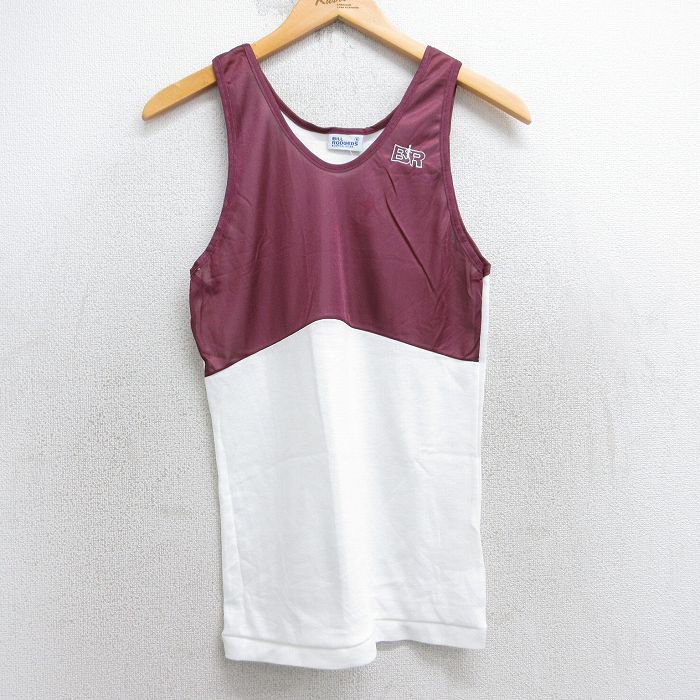 【50%OFF】XS★古着 ビンテージ タンクトップ メンズ 90年代 90s BR クルーネック USA製 デッドストック 白他 ホワイト 25aug01 中古