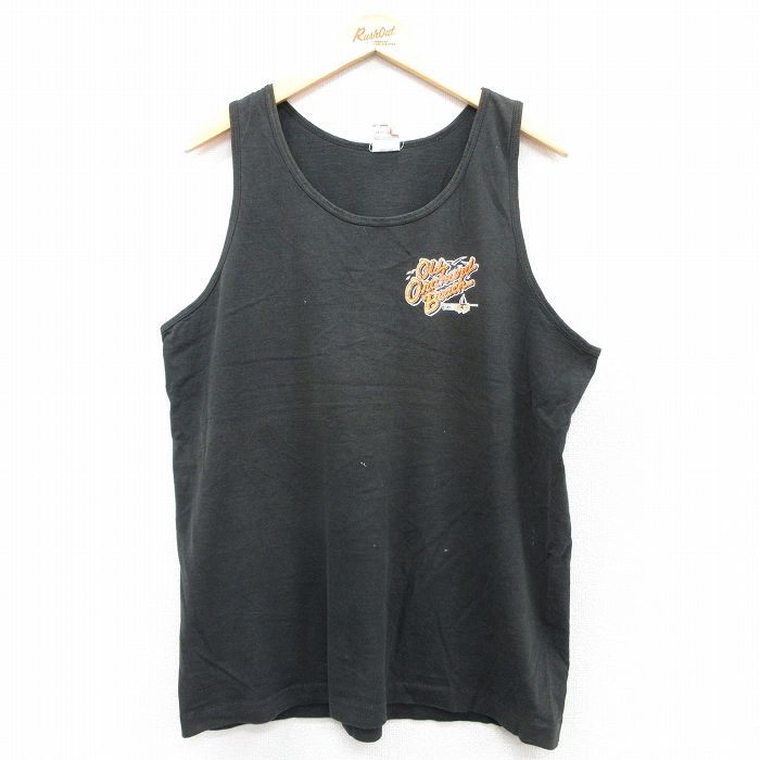 フルーツオブザルーム 80s ノースリーブTシャツ オールドオーチャードビーチ ブラック XL | 古着