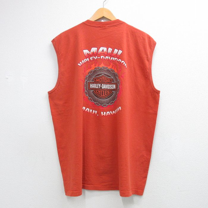 古着通販 XL☆古着 ハーレーダビッドソン ノースリーブ ビンテージ T