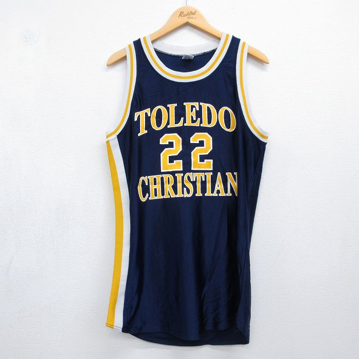 ラッセル 80s タンクトップ TOLEDO ネイビー メンズL相当 | 古着