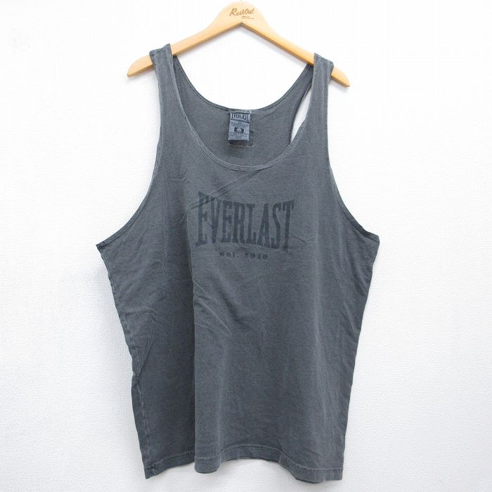 90s タンクトップ EVERLAST 霜降りグレー メンズXL相当 | 古着