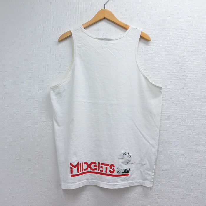 90s タンクトップ MIDGETS ホワイト メンズXL相当 | 古着