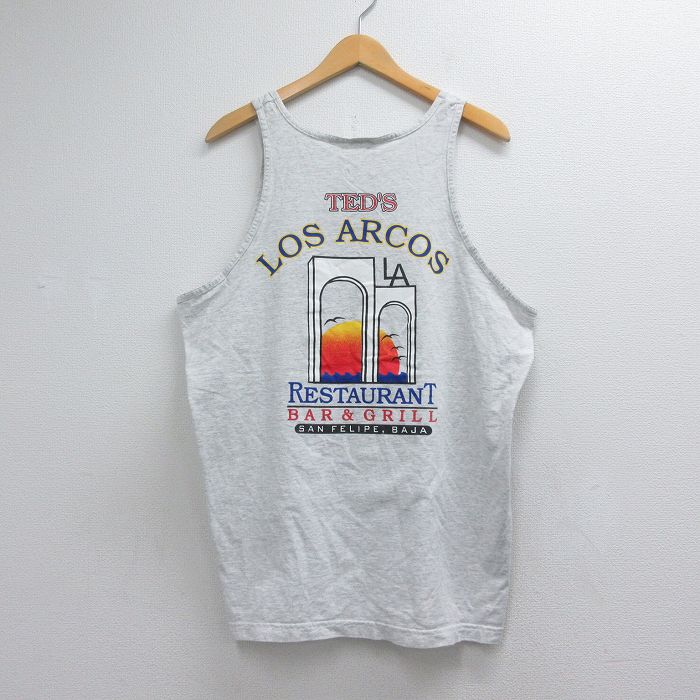 00s タンクトップ LOS ARCOS 霜降りグレー メンズXL相当 | 古着