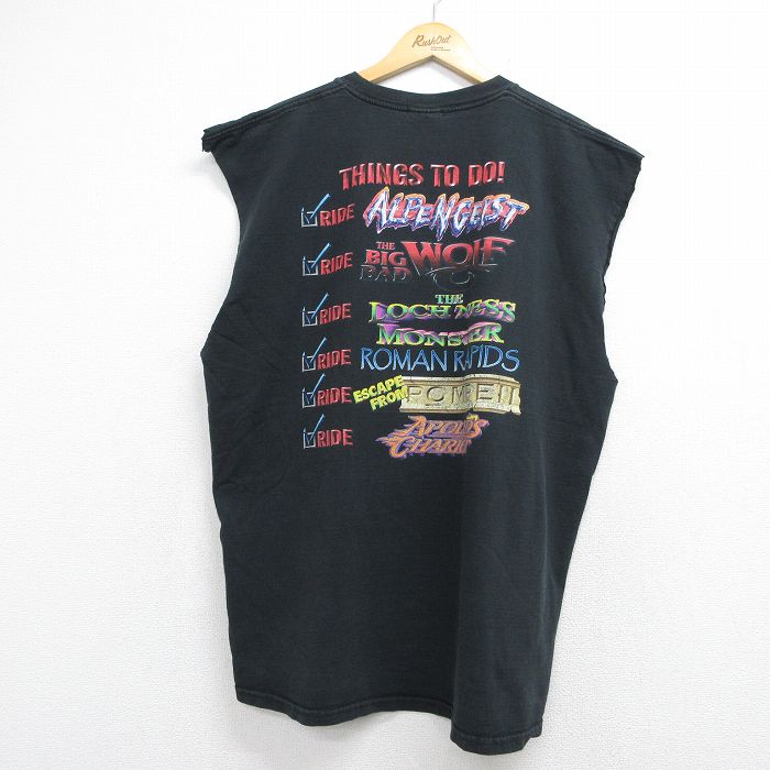 リー 00s ノースリーブTシャツ THINGS ブラック メンズXL相当 | 古着
