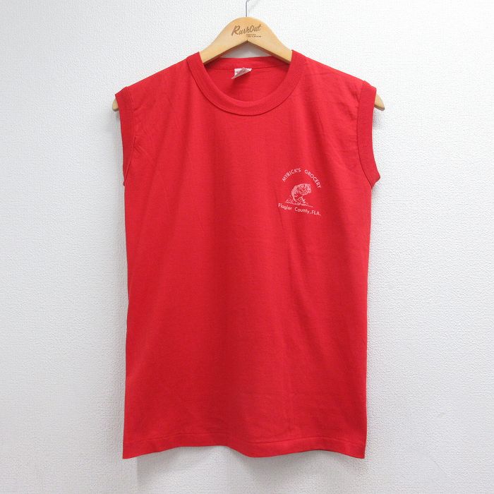 古着通販 S☆古着 ノースリーブ ビンテージ Tシャツ メンズ 80年代 80s