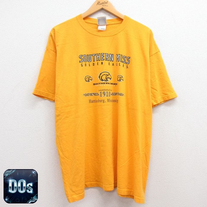 00s 半袖Tシャツ サザンミスゴールデンイーグルス イエロー XL | 古着