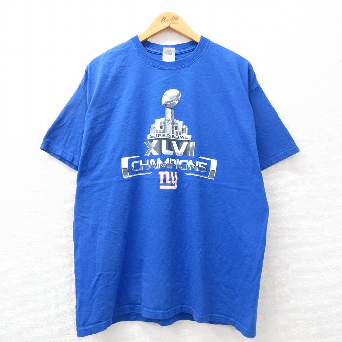 00s 半袖Tシャツ ニューヨークジャイアンツ ブルー XL | 古着