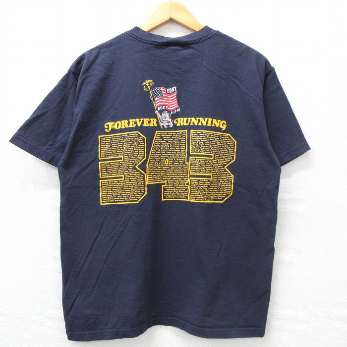 00s 半袖Tシャツ FDNY ネイビー L | 古着