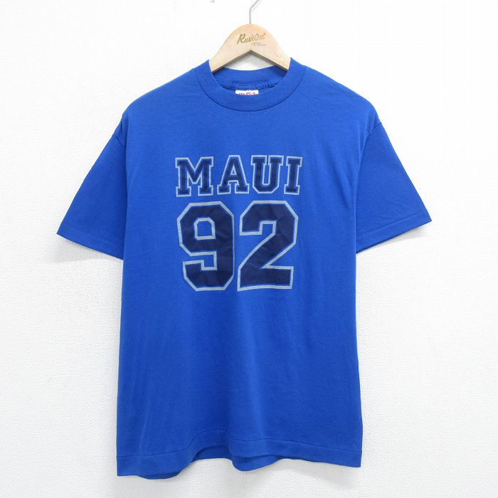 マウイ 90s 半袖Tシャツ 92 ブルー L | 古着