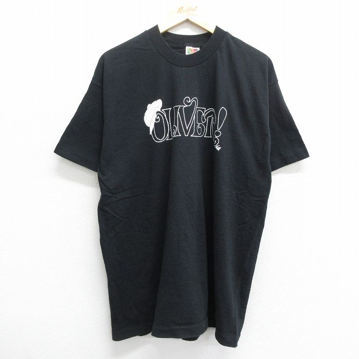 フルーツオブザルーム 90s 半袖Tシャツ OLIVER ブラック XL | 古着