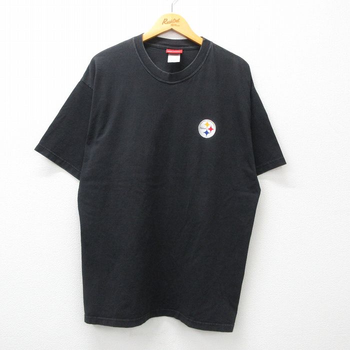 リーボック 00s 半袖Tシャツ ピッツバーグスティーラーズ ブラック XL | 古着