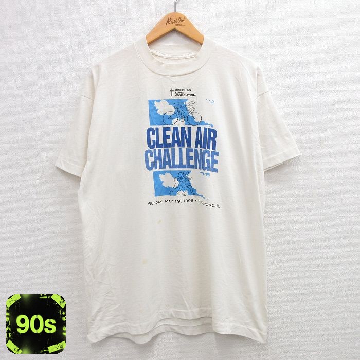 【50%OFF】90s 半袖Tシャツ CLEAN ホワイト XL | 古着