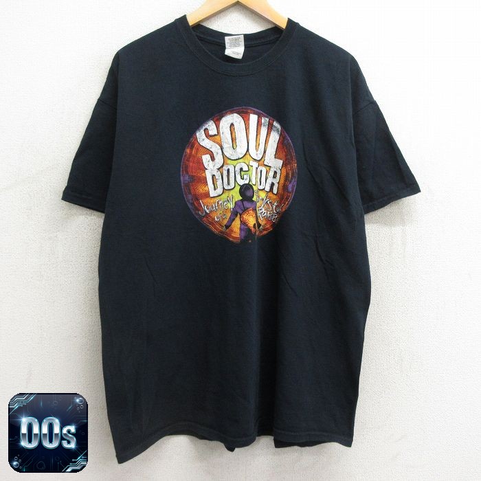 【50%OFF】00s 半袖Tシャツ SOUL DOCTOR ブラック XL | 古着