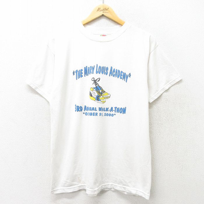 【50%OFF】フルーツオブザルーム 00s 半袖Tシャツ スニーカー ホワイト L | 古着