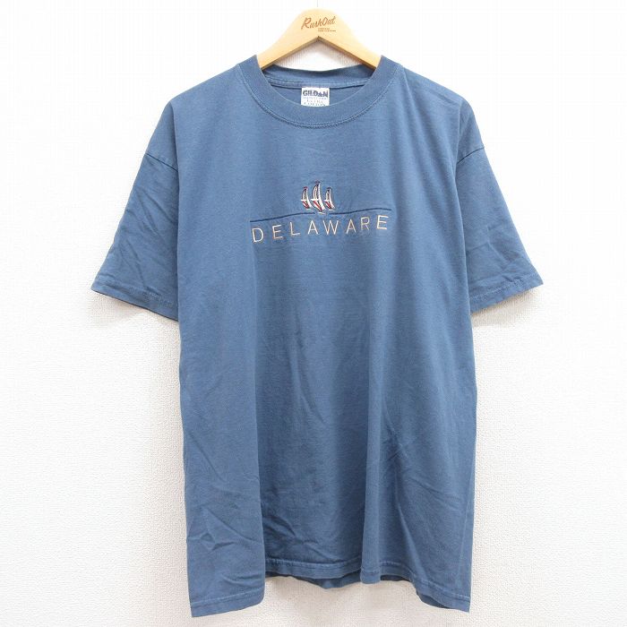 00s 半袖Tシャツ ヨット ネイビー XL | 古着