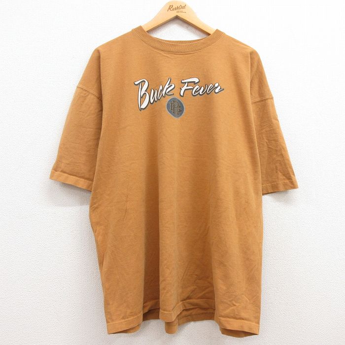 XL★古着 半袖 ビンテージ Tシャツ メンズ 00年代 00s Buck シカ 大きいサイズ コットン クルーネック 茶 ブラウン 【spe】 24feb20 中古