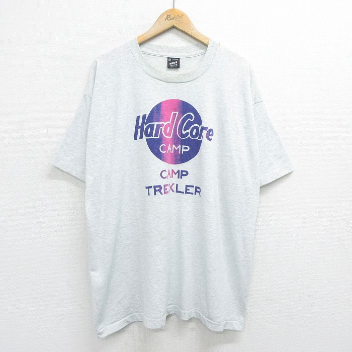 【50%OFF】フルーツオブザルーム 90s 半袖Tシャツ ハードコア グレー霜降り XL | 古着