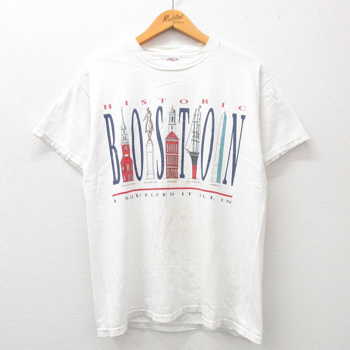 【50%OFF】00s 半袖Tシャツ ボストン船 ホワイト L | 古着