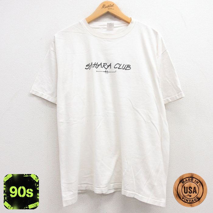【50%OFF】90s 半袖Tシャツ SAMARA CLUB ホワイト XL | 古着