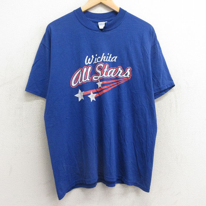 ジャージーズ 00s 半袖Tシャツ ウィチタオールスターズ ブルー XL | 古着
